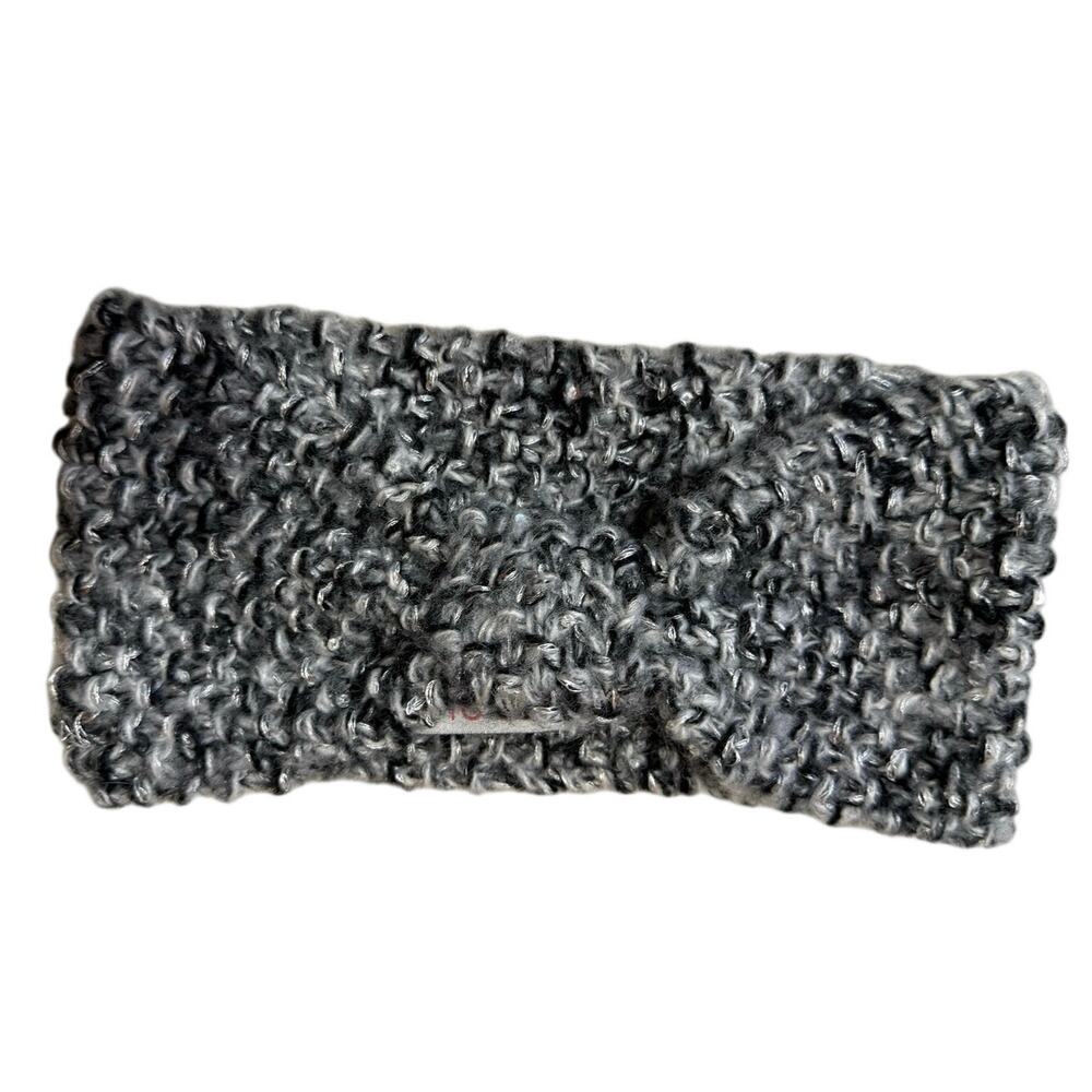 Genie by Eugenia Kim Gray Sparkled Bow Cozy Outerwear Knit Headband